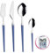 Pinti Set Posate 24 Pz Target Blu Acqua