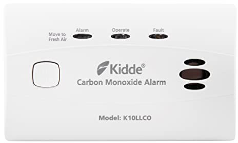 Kidde 10LLCO Ten Year Life Carbon Monoxide Alarm with Sealed Longlife Battery