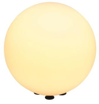 SLV 227221 B, Rotoball Floor 50 Lichtball, E27, Silbergrau / Weiß, 50 x 50 x 50 cm