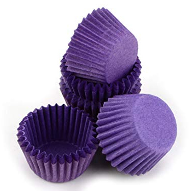 Pralinenkapseln 25mm violett 100 Stück