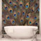 Forwall Vlies Fototapete Tapete Vliestapete Pfau Feder Tieren AF645VEXXXL (416cm x 254cm) Photo Wallpaper Mural