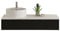 Jet-Line® | Design | Badmöbel Set | Waschtisch mit Unterschrank | Biel | schwarz | Hochglanz | Keramik | Becken | Schrank | Push Open | Mdezimmer