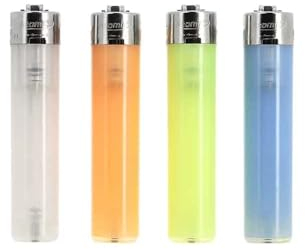ATOMIC 4 accendini USA e Getta Rotondo Colori gelido