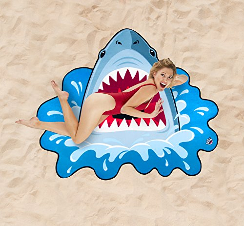 Bigmouth Strandtuch Hai Shark Attack Handtuch Stranddecke Haituch Laken ca 150 x 120 cm