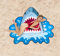 Bigmouth Strandtuch Hai Shark Attack Handtuch Stranddecke Haituch Laken ca 150 x 120 cm