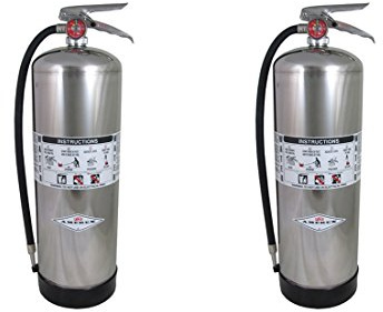 Amerex 240, 2.5 Gallon Water Class A Fire Extinguisher (2 Pack)