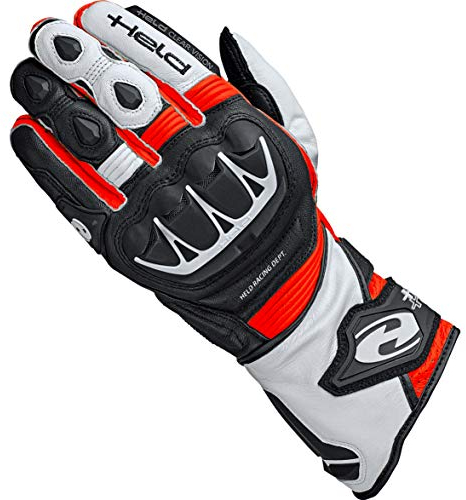 Held Motorradhandschuhe lang Motorrad Handschuh Evo-Thrux II Sport Handschuh schwarz/rot 11, Herren, Sportler, Ganzjährig, Leder