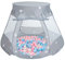 Selonis Baby Spielzelt Mit Plastikbällen Zelt 105X90cm/200 Stück Bälle Plastikkugel Kinder, Grau:Babyblue/Puderrosa/Perle