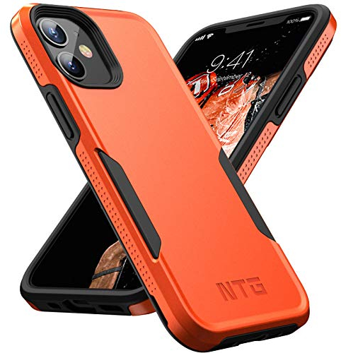 NTG Shockproof Designed for iPhone 11 Case [2 Layer Structure Protection] [Military Grade Anti-Drop] Lightweight Shockproof Protective Phone Case for iPhone 11 6.1 inch, Orange
