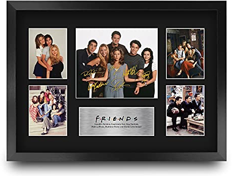 HWC Trading FR A3 Friends Geschenke Gedruckt Signiert Autogramm Bild Präsentation Display Für Fernsehen Zeigen Fans - A3 Eingerahmt