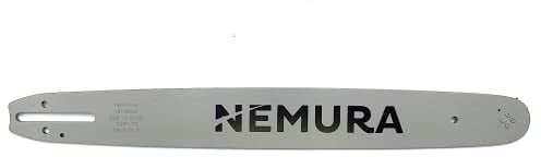Nemura Guide Chaîne Tronçonneuse - Montage Chaîne 72 Maillons Entraîneurs - avec Coupe 45 cm - Pas de 325 - Jauge de 1,5 mm - Pièces Détachées Outillage Jardin - Marque Française