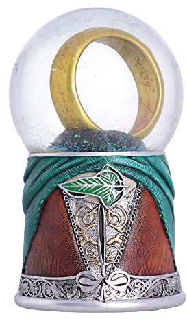 Nemesis Now Schneekugel Herr der Ringe Frodo, offizielles Lizenzprodukt, Mehrfarbig, 17 cm, Harz, 15 cm