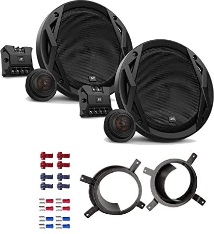 JBL Club 6500C Lautsprecher mit Einbauset passend für Volvo S60 I 2001-2009 Türen vorne 360 Watt 165mm 2 Wege Kompo Auto KFZ PKW Boxen
