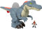 Fisher-Price Imaginext Jurassic World Ultra Snap Spinosaurus Dinosaurio de Juguete Grande con Luces, +3 años (Mattel HML41)