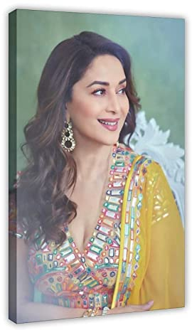 AIPHE Kunstwerk Malerei Leinwanddrucke Madhuri Dixit 20 Poster Dekoration Wohnzimmer Schlafzimmer Malerei 60x90cm Kein Rahmen