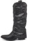 IF Fashion Scarpe Stivali Arricciati Da Donna Con Ghetta Risvolto 410-1 nero N.38