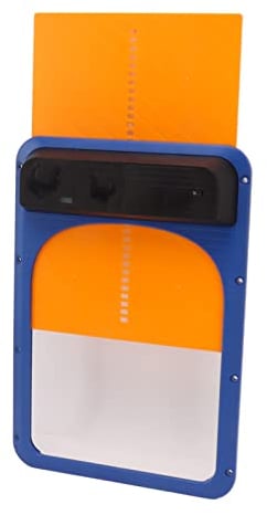 Automatic Chicken Coop Door, Solar Powered Chicken Door Opener Automatic with LED Display Timer Control, Light Sensing Chicken Door for Farmhouse, Poultry Care (Blue and Yellow)