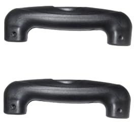 Vaveren 2X Gepäck Trolley Griff Tragetasche Pull Griff für Gepäck Zubehör Reparatur Teile aus ABS, 15,8 cm x 11,1 cm, Schwarz