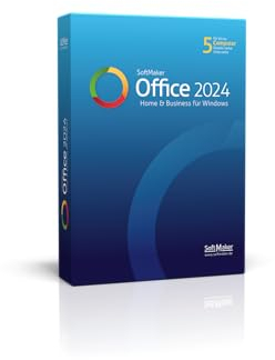 SoftMaker Office Home & Business 2024 kompatibel mit Windows für 5 Geräte desselben Haushalts