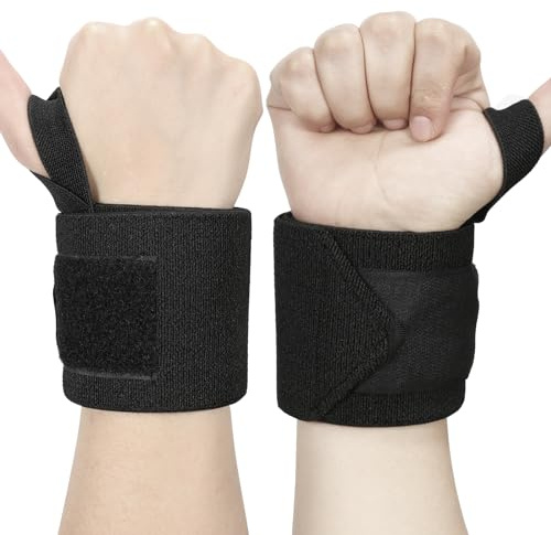 GLEEMEN Handgelenk Bandagen, 2 Stück Wrist Wraps,Handgelenkbandage für Fitness, Handgelenkstütze, Bodybuilding, Kraftsport