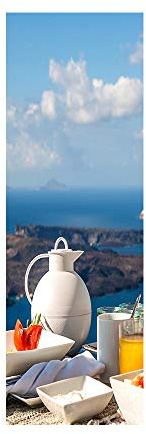 Fridge Stickers to Cover Full Doors 3D Afternoon Tea Time Self Adhesive Refrigerator Door Sticker Professional Vinyl Wallpaper 60X180CM