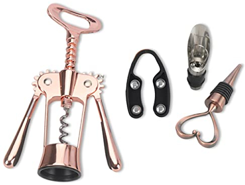 susiodeu Zinc Alloy Champagne Wine Bottle Opener Stopper Corkscrew Cork Remover Saver Slicer Kit Gadget Tools Accessories Adult, Type 4