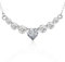 Moissanit Halskette Kette Damen Herzkette Schmuck Herz Anhänger Weihnachten Muttertags Geschenk Valentinstag Mama Jubiläum Hochzeit Geburtstag Frau Freundin
