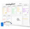 Fosdaling A3 Magnetischer Wochenplaner Abwischbar, kann als Family Plan, Familienplaner, Menüplaner, Haushaltsplan und Putzplan, Kinder Whiteboard Magnetisch, Stundenplan, Essensplaner für die Woche