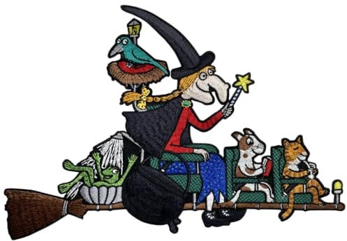 Pawprint Family | Magnificent Broom Sew on Patch | Julia Donaldson and Axel Scheffler's Room on The Broom Official Merchandise