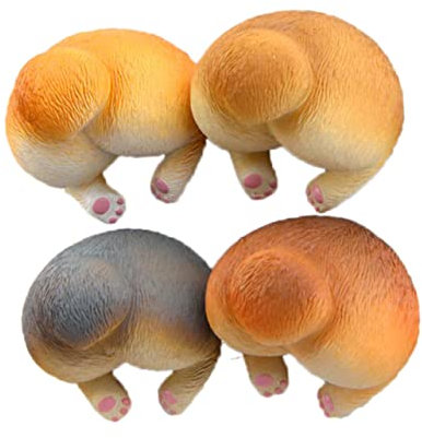 TOPBATHY Magnetic Refrigerator Sticker Corgi Butt Sculpture Creative Funny Fridge Magnets u for Home Dec