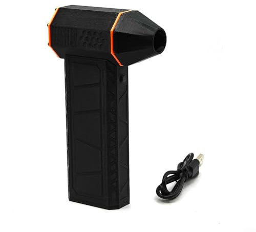Compressed Air Duster, 130000 RPM Jet Drying Fan, Continuous Speed Regulation Portable Electric Duster Mini Electric Fan, Car Drying Fan, Computer Keyboard Cleaning, Air Mattress