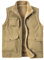 Harbrosrce Gilet in Pile da Uomo Vestes Sans Manches con Collo Alto Invernale Capispalla Gilet con Tasche All’aperto Caldo Antivento Bodywarmers