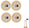 Décapsuleur,4 PCS Ouvre-Bouteilles Rond en Bois Personnalisé avec Base Magnétique Décapsuleur en Bambou et Acier Inoxydable pour Maison,Bar,Camping et Cadeaux
