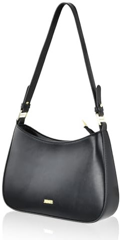 Dokeno Umhängetasche Damen klein, Umhängetasche Damen mit 2 Schultergurten Schwarz Handtasche Damen klein PU Leder Y2K Schultertasche Vintage für Frauen Dating Reisen Party Einkaufe