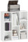 HOMCOM Bücherregal Standregal mit 8 Ebenen Regal Aufbewahrungsregal Würfelregal für Wohnzimmer, Schlafzimmer, Büro, Weiß