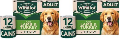 WINALOT Classics Mixed in Jelly Turkey & Lamb Wet Dog Food 12x400g (Pack of 2)