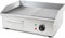 vertes Plancha professionale 3000W in acciaio inox (superficie di cottura liscia e scanalata 55x35cm, termostato, temperatura 50-300°C, protezione contro schizzi e calore, vaschetta di raccolta)