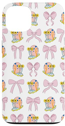 SpongeBob SquarePants Gary The Snail Pink Ribbons Collage Hülle für iPhone 13