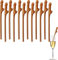 Rosegold Party Straws,10PCS Hen Party Naughty Drinking Straws Chick,Reusable Straws for Parties, Girls Cocktail Night Novelty Party Accessories for Bar Bachelorette Party Birthday Wedding
