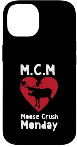 M.C.M Moose Crush Monday Niedlicher lustiger Tierliebhaber Hülle für iPhone 14