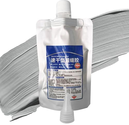 Dewireaey Sellador de tejado | Sellador de revestimiento impermeable para techo de autocaravana – Adhesivo para suelo y adhesivo duradero para sellar paredes grietas de hormigón para mantenimiento al