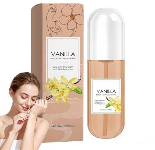 Vanille-Parfümspray für Haar und Körper, langanhaltender Duftnebel für Damen, feuchtigkeitsspendendes und erfrischendes Haut- und Haarspray, ideal für den täglichen Gebrauch oder als Geschenk