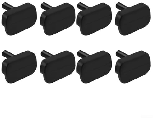 Set di punte di ricambio in silicone per friggitrice ad aria, resistenti al calore, antigraffio, compatibili con GAF476/GAF486/GAF566/GAF686/GAF652/GAF716/GAF778/GAF798/GAF826/GAF838/GAF856, nero (8
