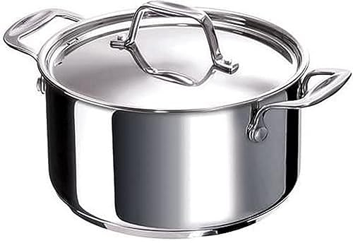 Beka Chef Kochtopf mit Deckel 28 cm, Edelstahl, silber