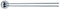 Smedbo LK326 Loft Handtuchhalter 2-armig Messing/Kupfer/Zink silber 44 x 5,5 x 5,5 cm