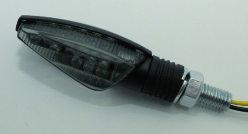 LED-Blinker TOLEDO, schwarz, getoent, Paar, E-gep.