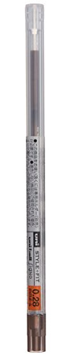 uni Stylefit Gel Ballpoint Pen Refill, 0.28mm, Brown Black (UMR10928.22)