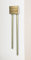 Wired Wall Mounted Long Tubular Doorbell, Pine with Brass Tubes