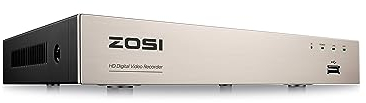ZOSI 8CH H.265+ 1080p TVI DVR Enregistreur Vidéo Numérique - Code QR pour Smartphone - Détection de Mouvement et Alerte par Email -CCTV Système de Surveillance