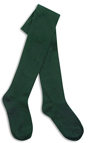 i2i Girls Cotton Rich Plain Knit Tights 1 Pack Green 3-4 Years